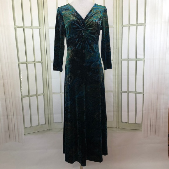 coldwater creek velvet dress